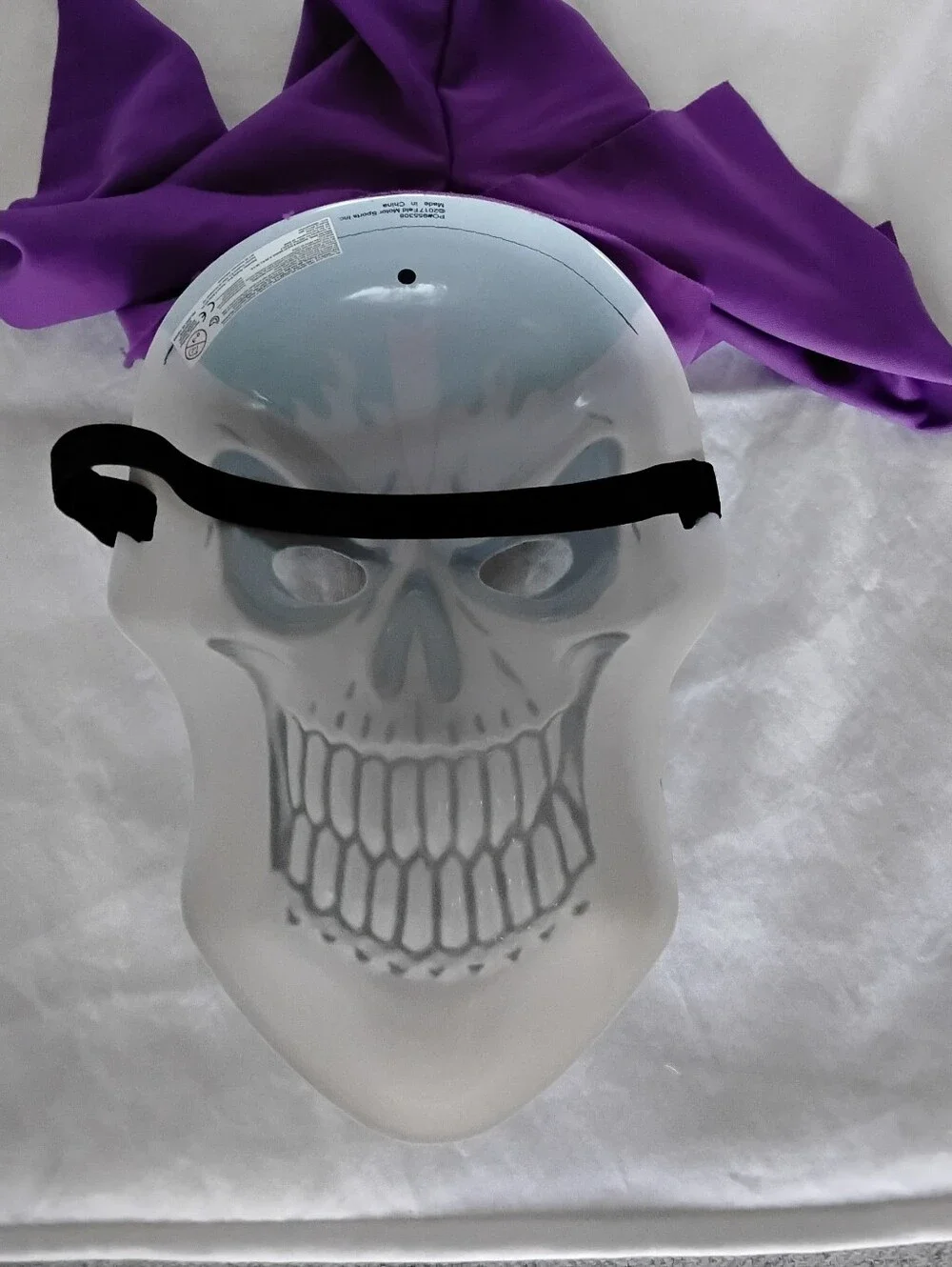 Monster Jam Grave Digger Costume Mask with Purple Hood By Feld Sports
